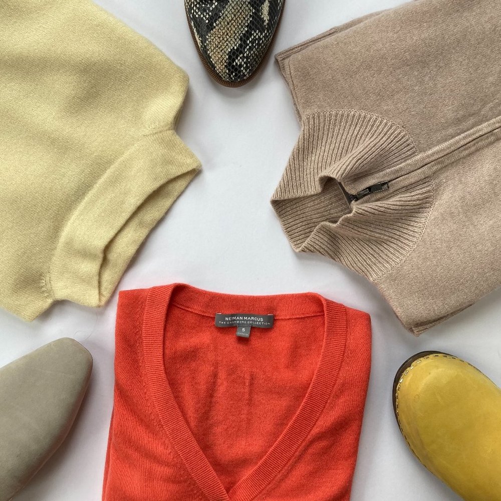 Trio of Neiman Marcus Cashmere Sweaters for Spring
